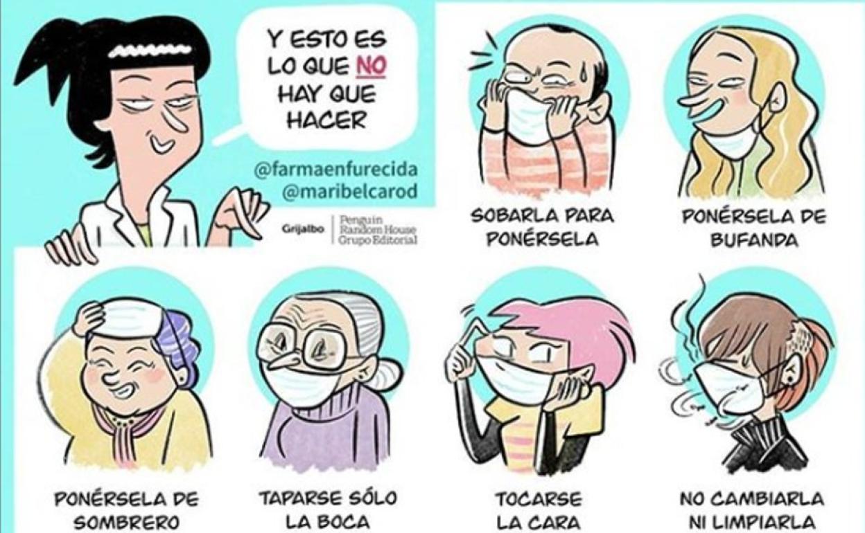Coronavirus: El 112 alerta del 'riesgo' de usar mal la mascarilla: ni bufanda ni sombrero