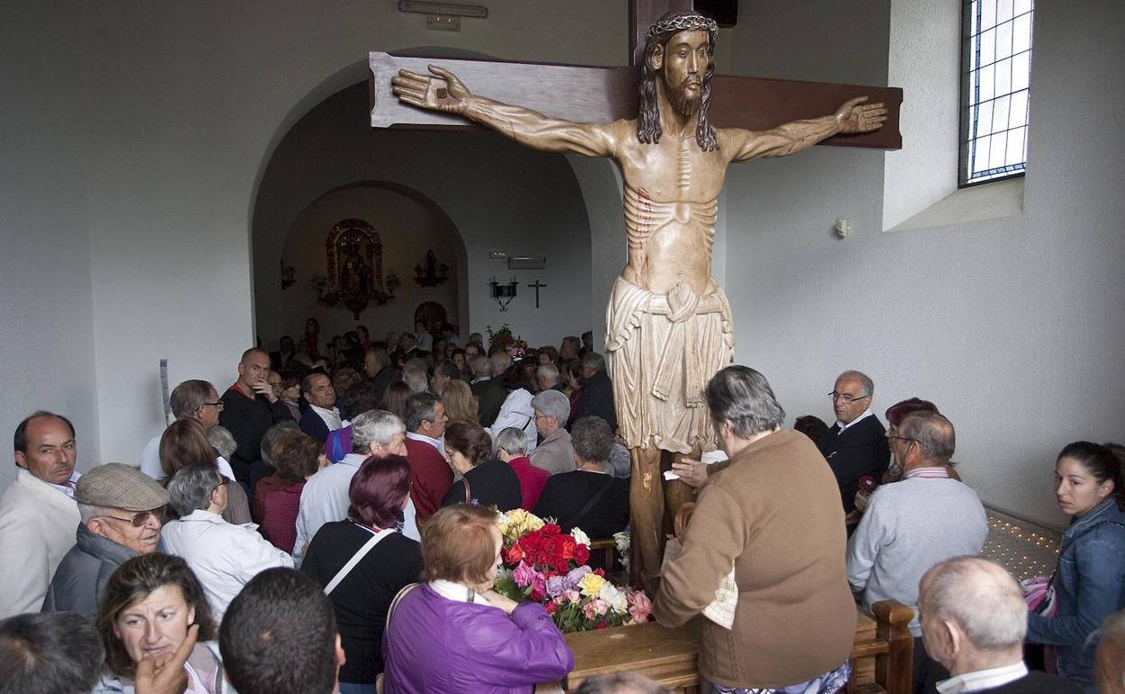 Imagen de una romería del Cristo de Cabrera. 