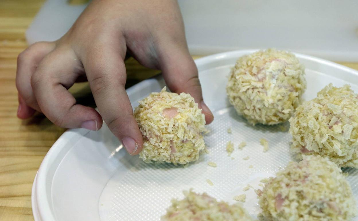 Taller de cocina para niños en el Museo de la Ciencia.