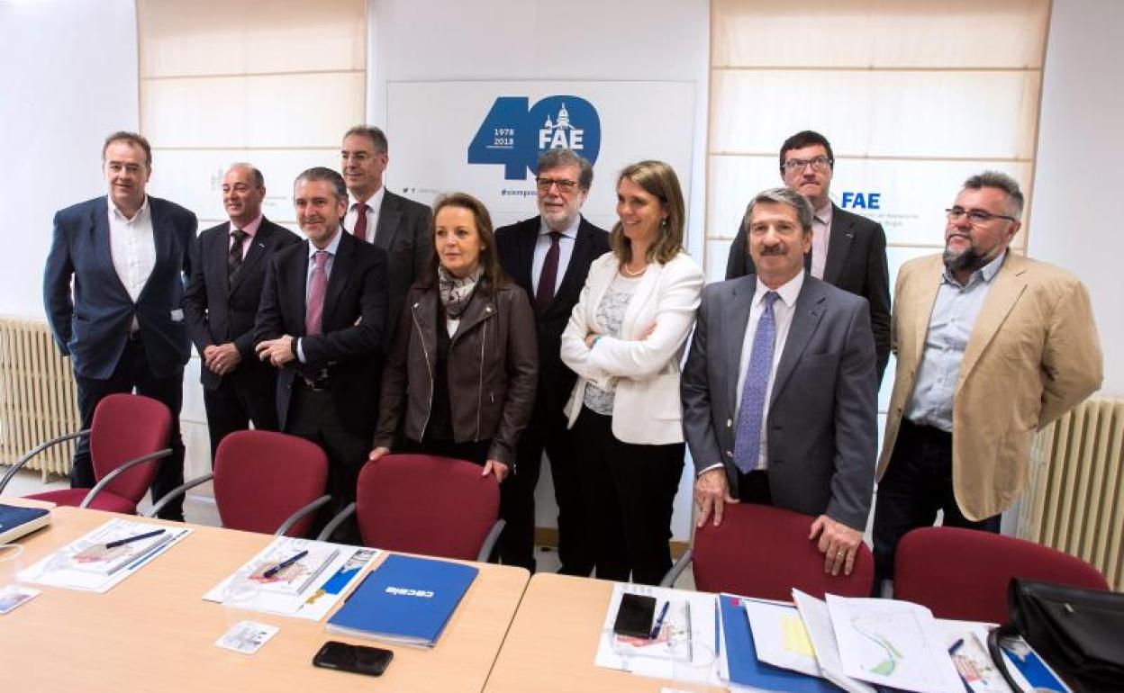 La junta directiva de Cecale, en una imagen de archivo.