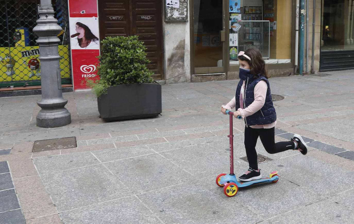 Los niños vuelven a las calles de Palencia. 