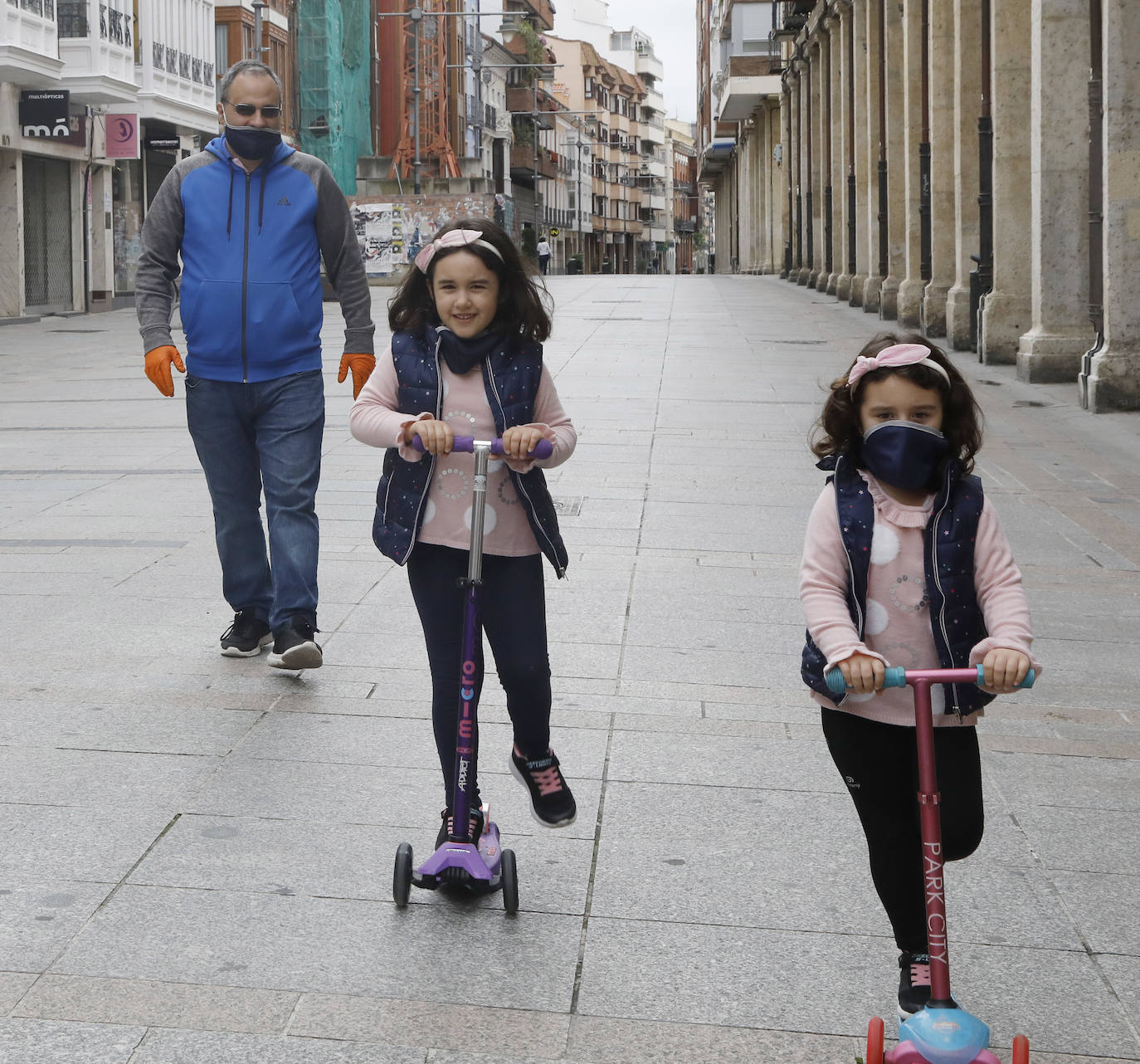 Los niños vuelven a las calles de Palencia. 