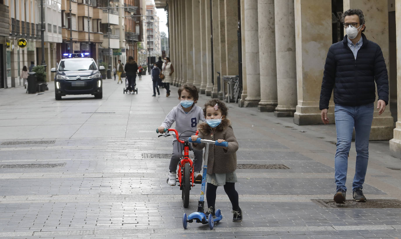 Los niños vuelven a las calles de Palencia. 