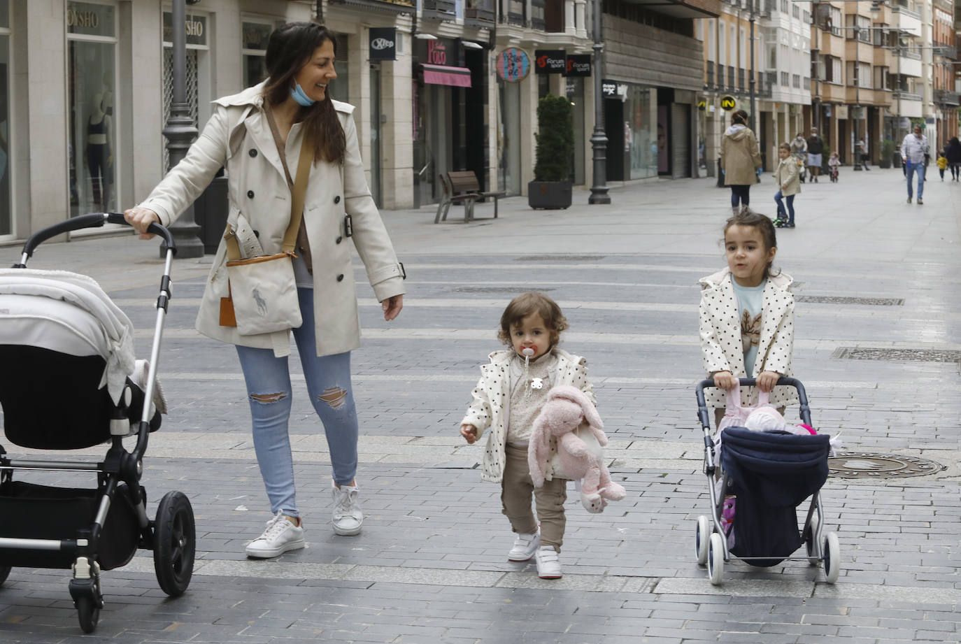 Los niños vuelven a las calles de Palencia. 