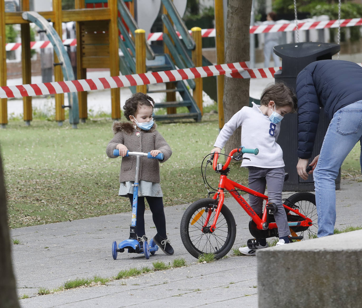 Los niños vuelven a las calles de Palencia. 