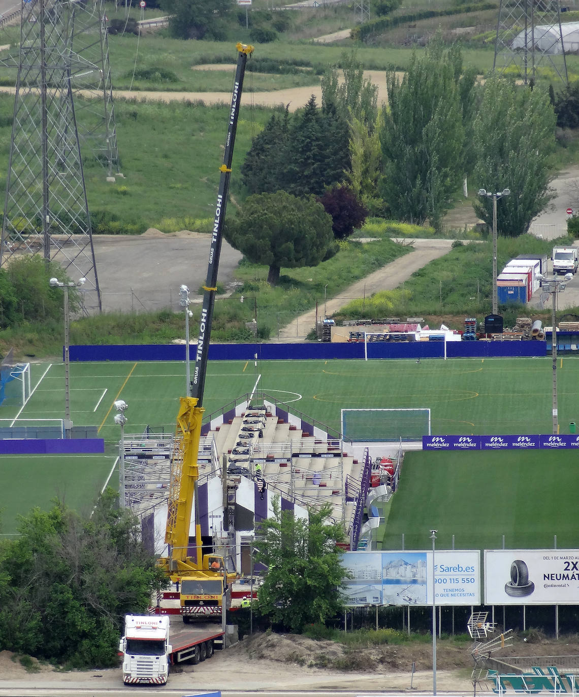 Obras en los campos Anexos a Zorrilla. 
