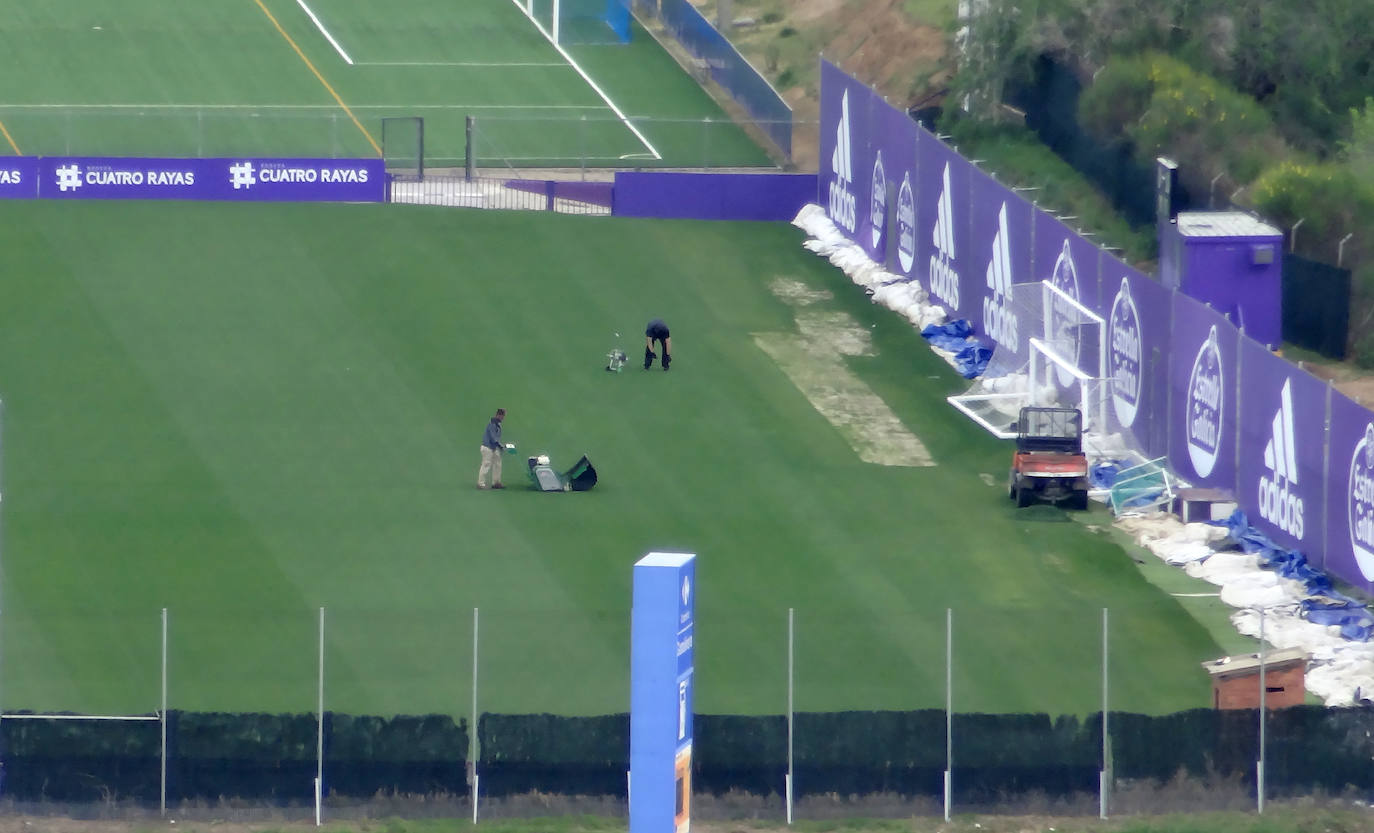 Obras en los campos Anexos a Zorrilla. 