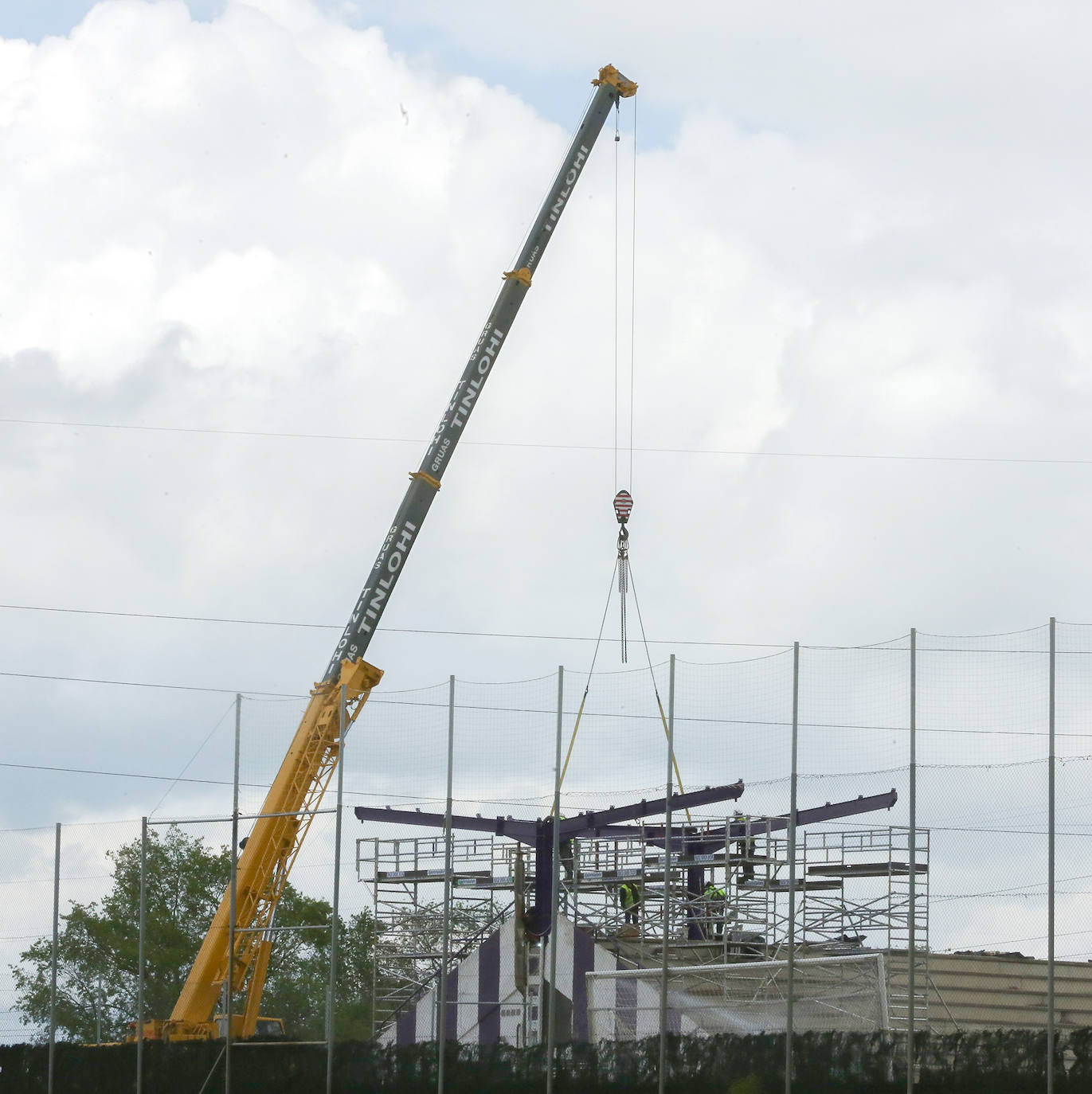Obras en los campos Anexos a Zorrilla. 
