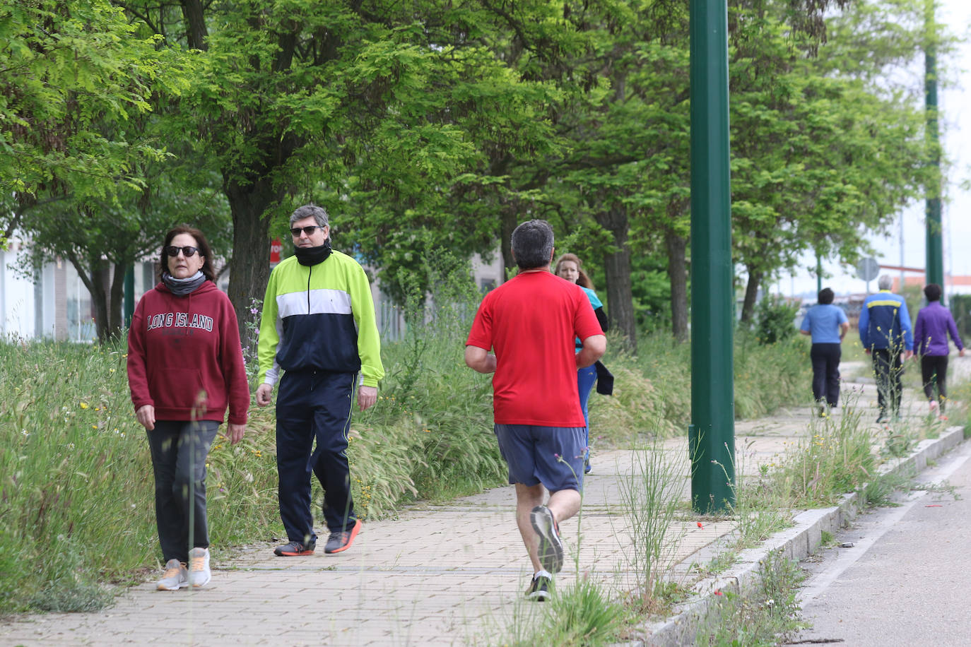 Primer día de deporte en Valladolid tras semanas de confinamiento