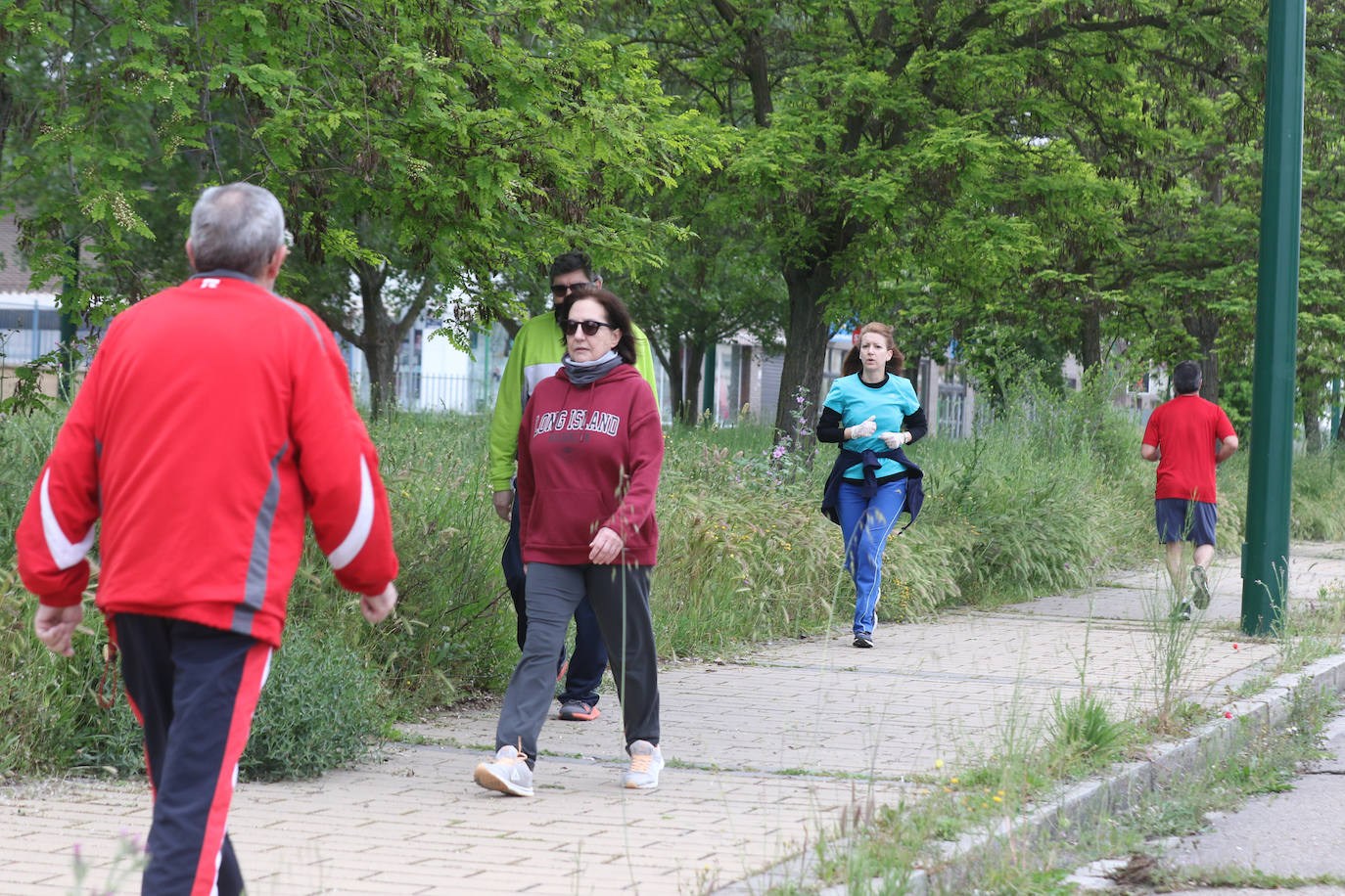 Primer día de deporte en Valladolid tras semanas de confinamiento