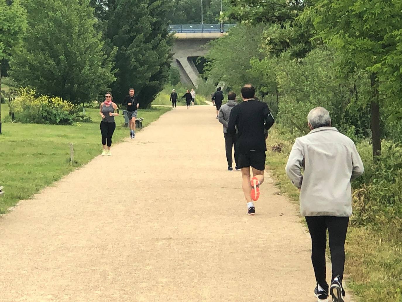 Primer día de deporte en Valladolid tras semanas de confinamiento