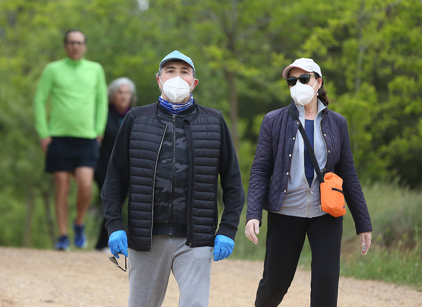 Primer día de deporte en Valladolid tras semanas de confinamiento