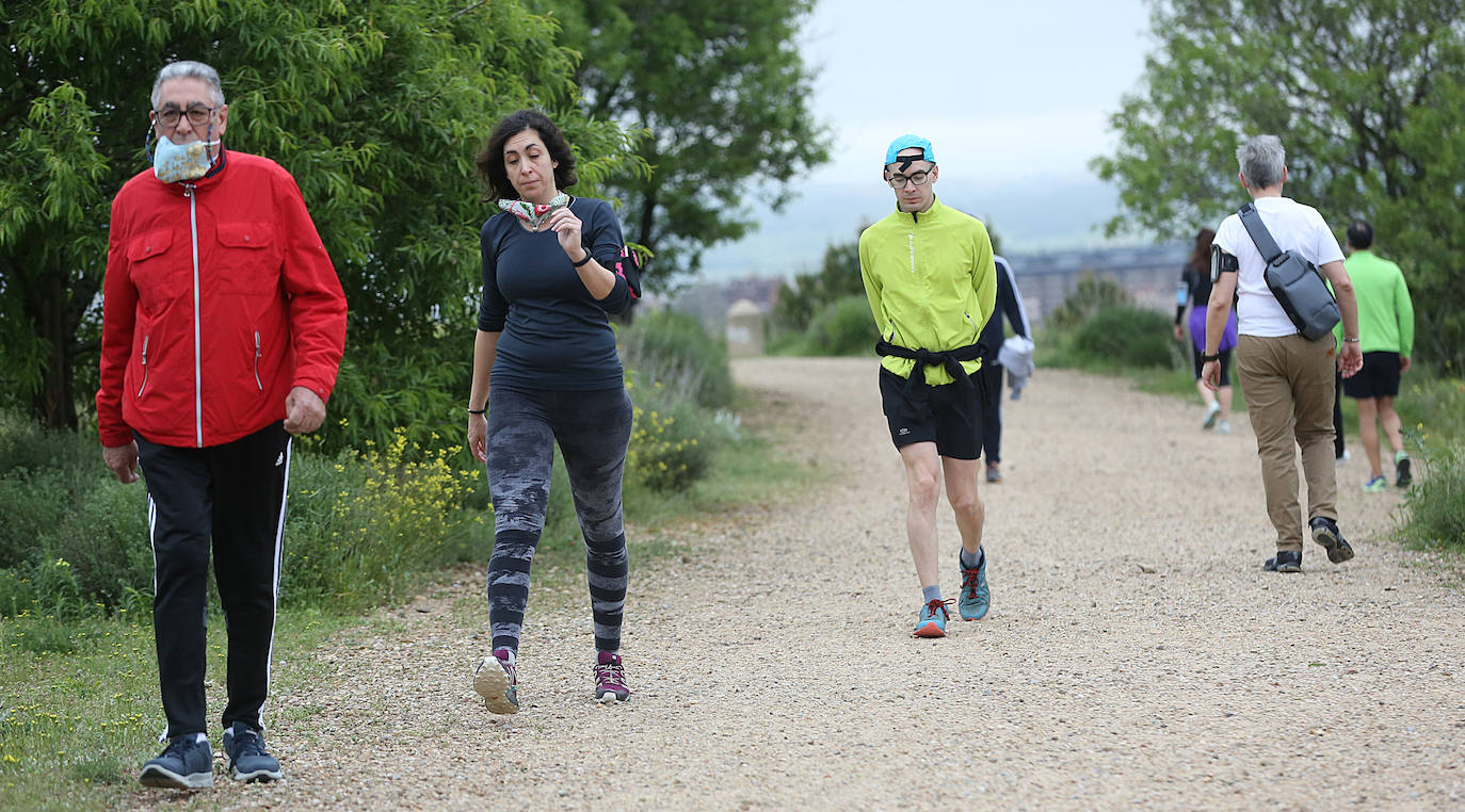 Primer día de deporte en Valladolid tras semanas de confinamiento