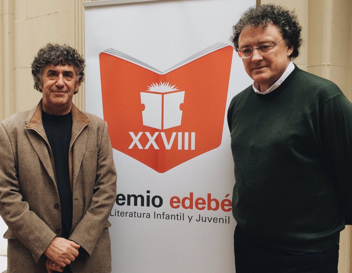 David Nel.lo y Luis Leante, ganadores de los premios Edebé en su última convocatoria. 