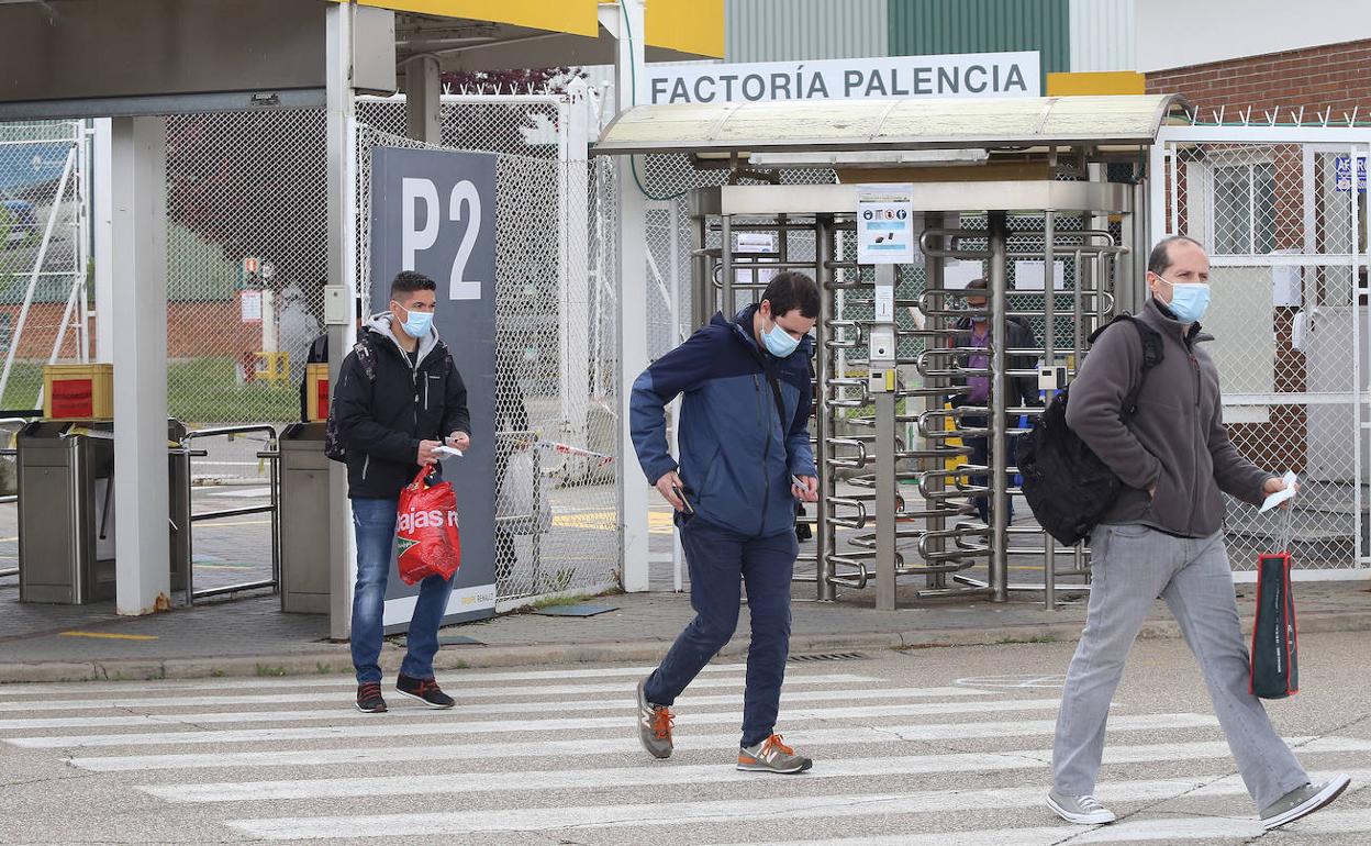 Empleados de Renault, el pasado 27 de abril.