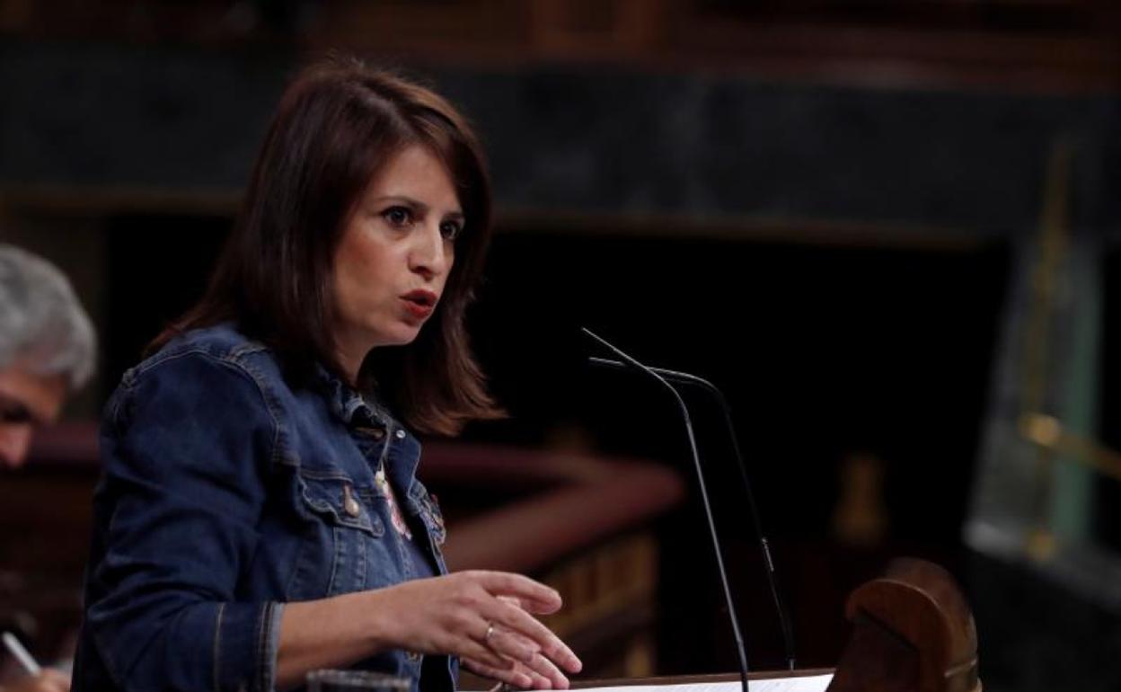 Adriana Lastra, portavoz del PSOE en el Congreso. 