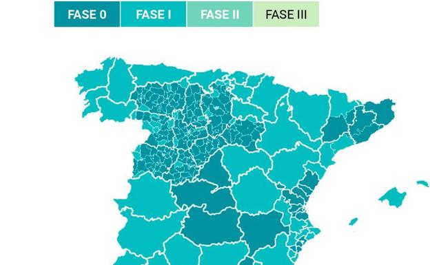 Estas son las 26 zonas de salud de Castilla y León que pasan a la fase 1