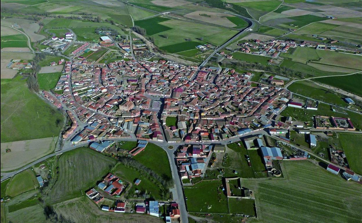 Fresno el Viejo, desde el aire. 