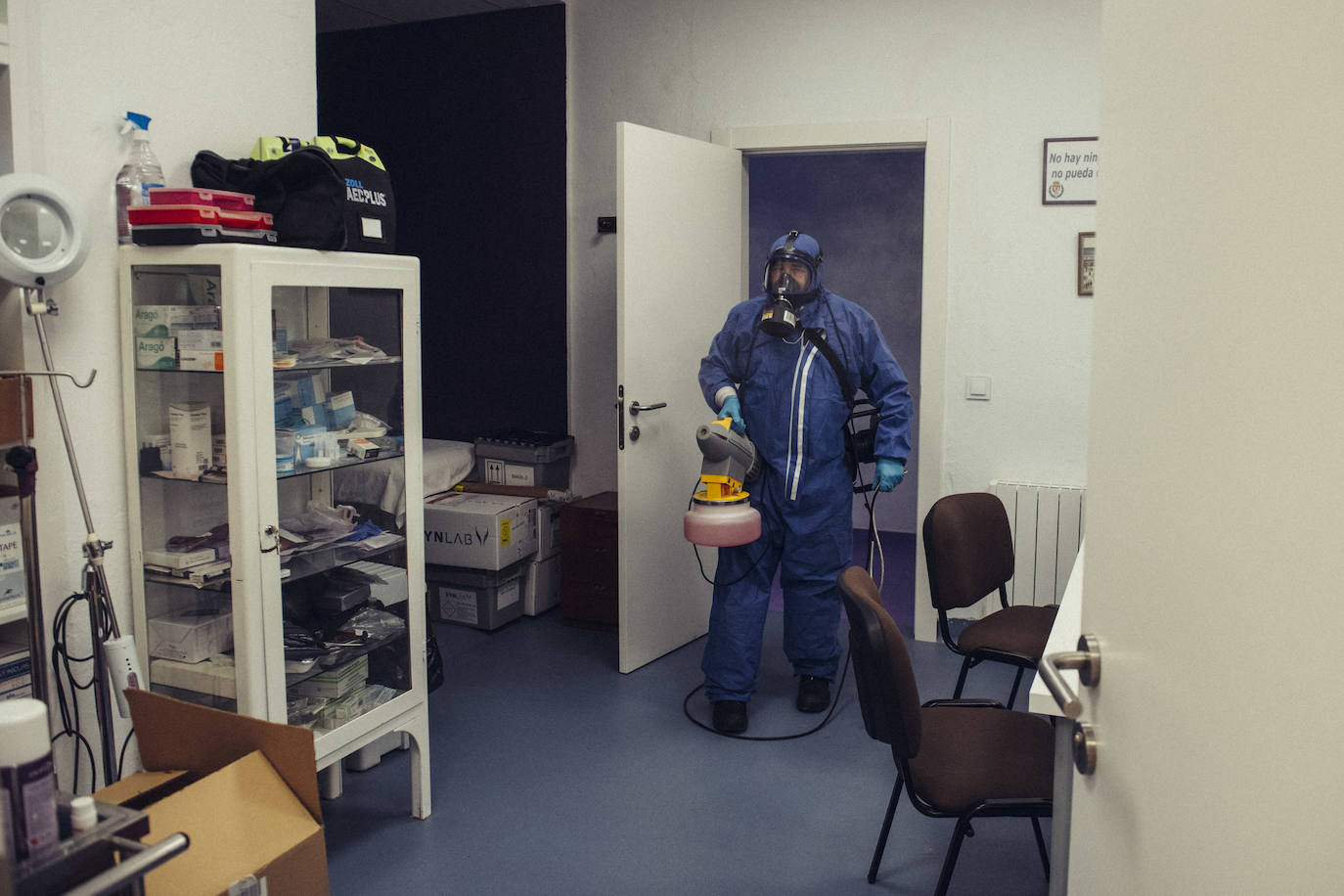 Fotos: Desinfección del estadio José Zorrilla