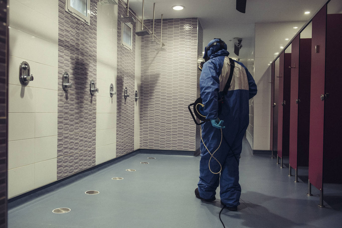 Fotos: Desinfección del estadio José Zorrilla