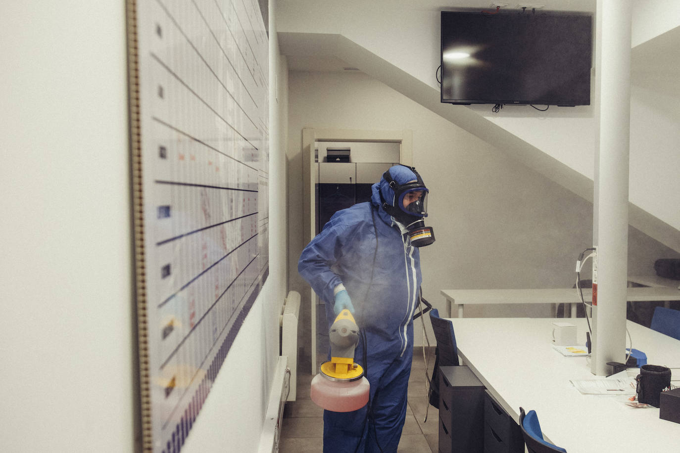 Fotos: Desinfección del estadio José Zorrilla