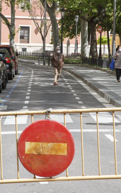 Fotos: Calles cerradas al tráfico en Valladolid