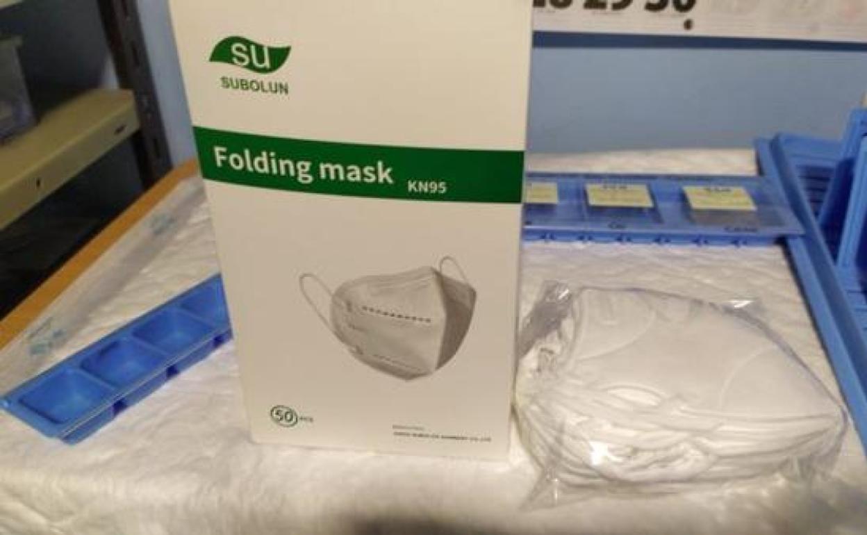 Mascarillas FFP2 del modelo Folding mask KKN95 SUBOLUN' que no cumplen la normativa europea y no garantizan una adecuada protección frente a la penetración de partículas. 