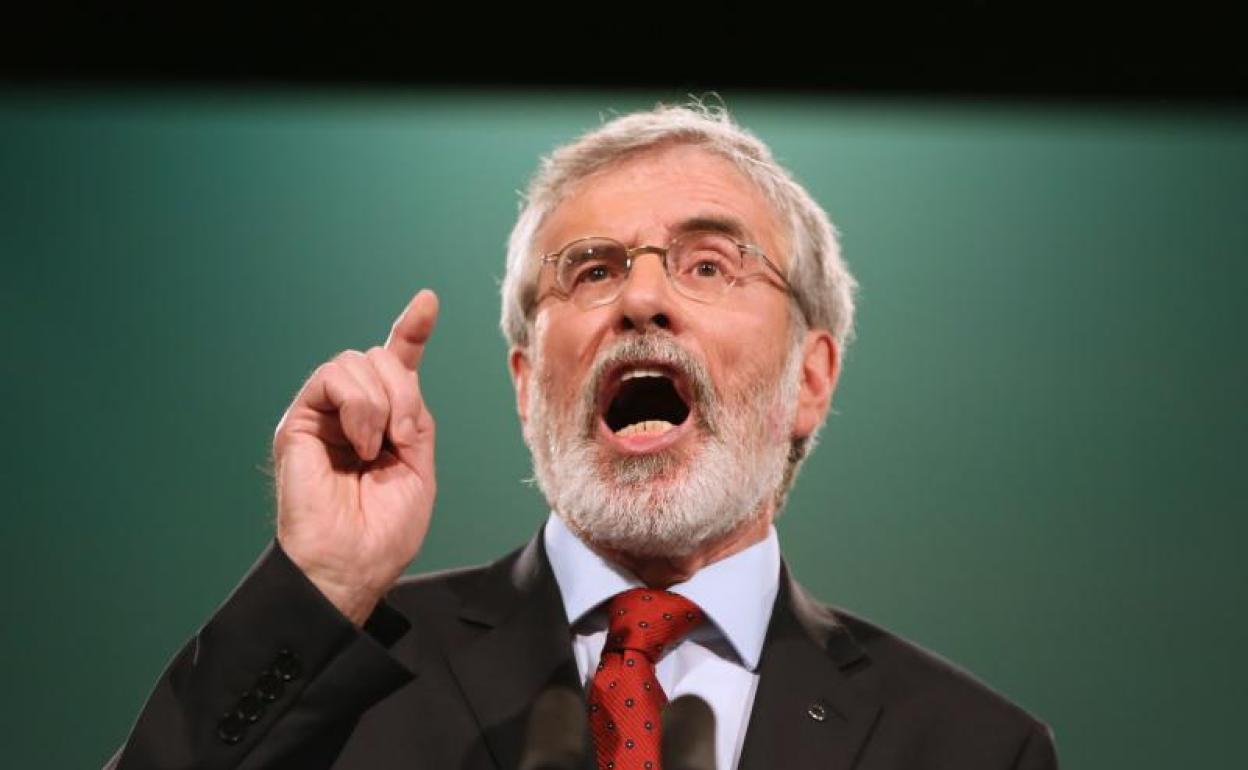 El líder republicano irlandés Gerry Adams.