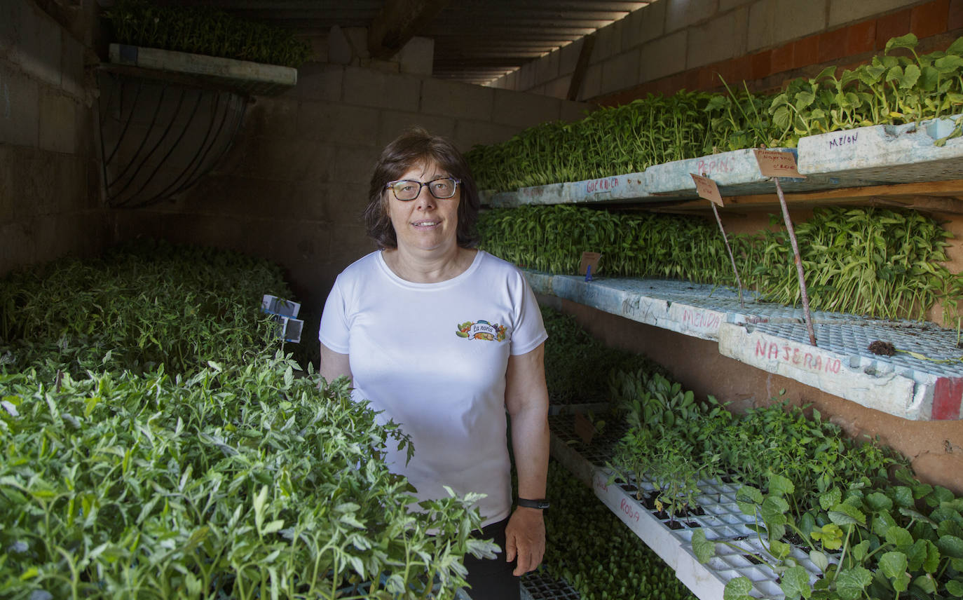 Inma Sobrino, productora de verduras.