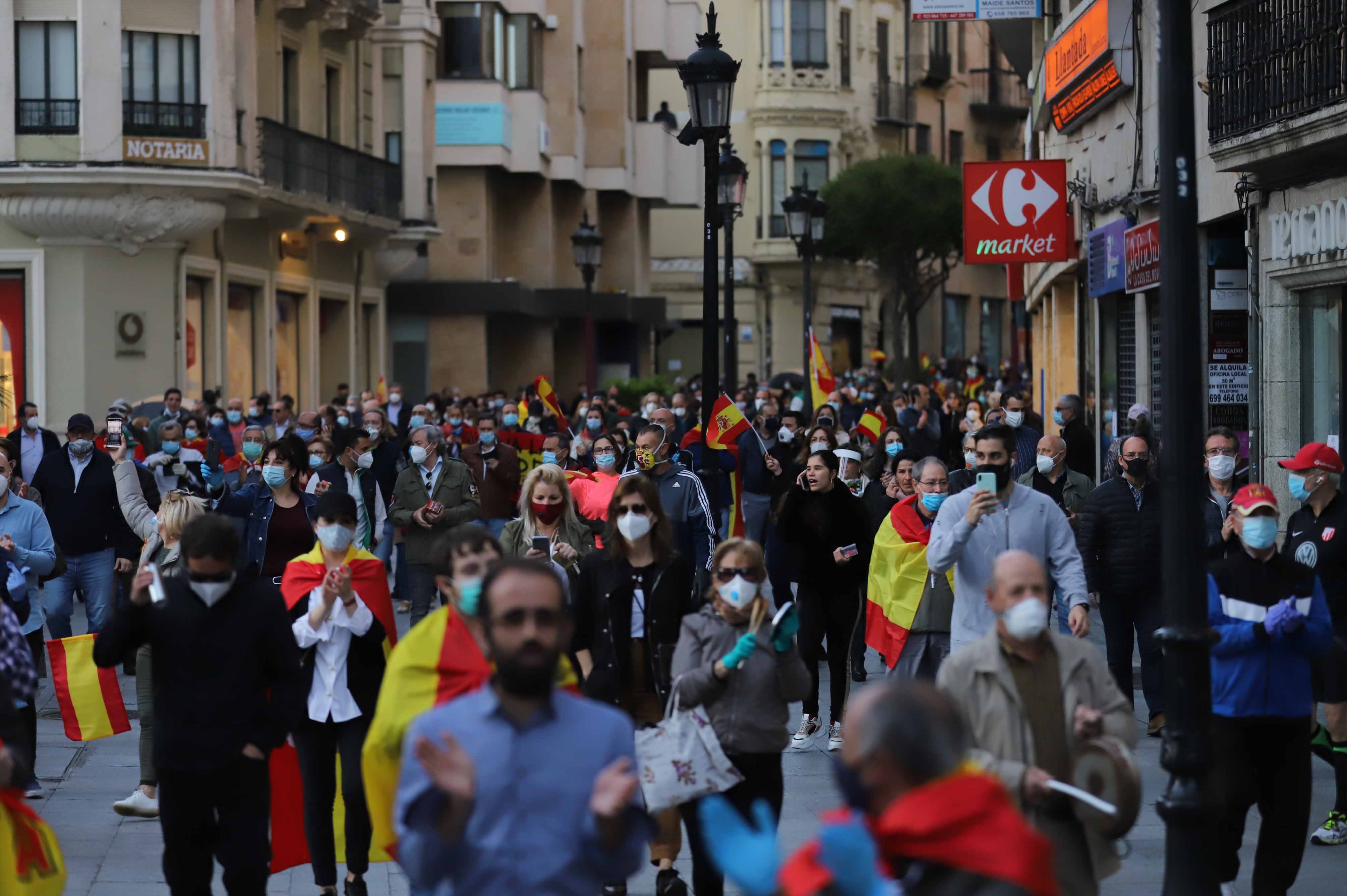 Fotos: Manifestación contra el Gobierno en Salamanca