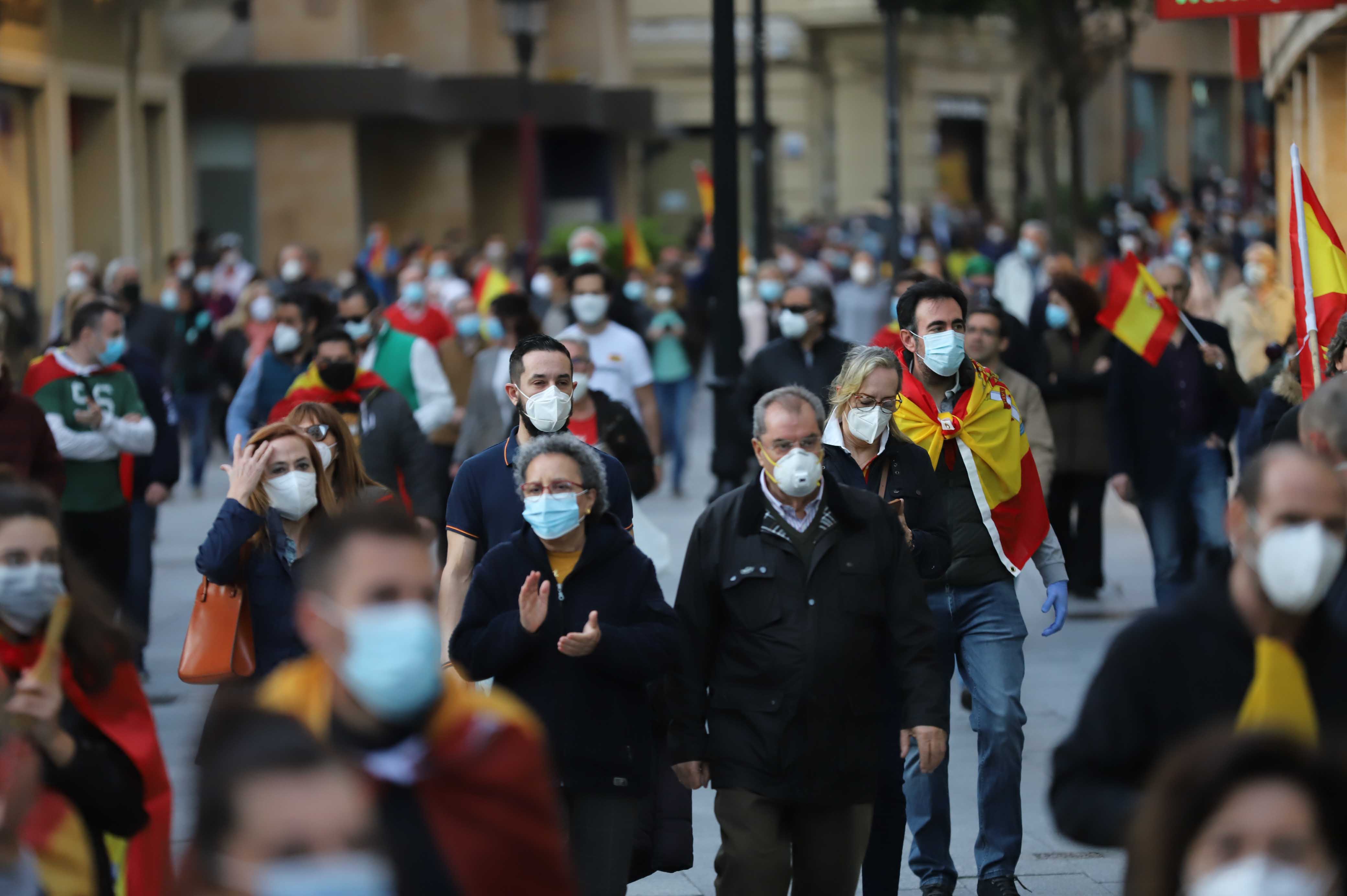 Fotos: Manifestación contra el Gobierno en Salamanca