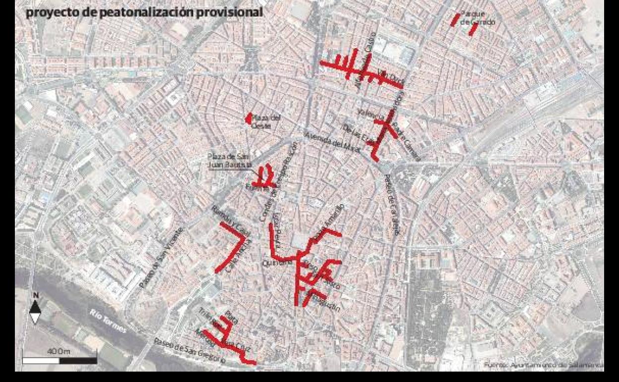 Coronavirus en Salamanca: Salamanca afrontará la desescalada con la peatonalización temporal de 50 calles