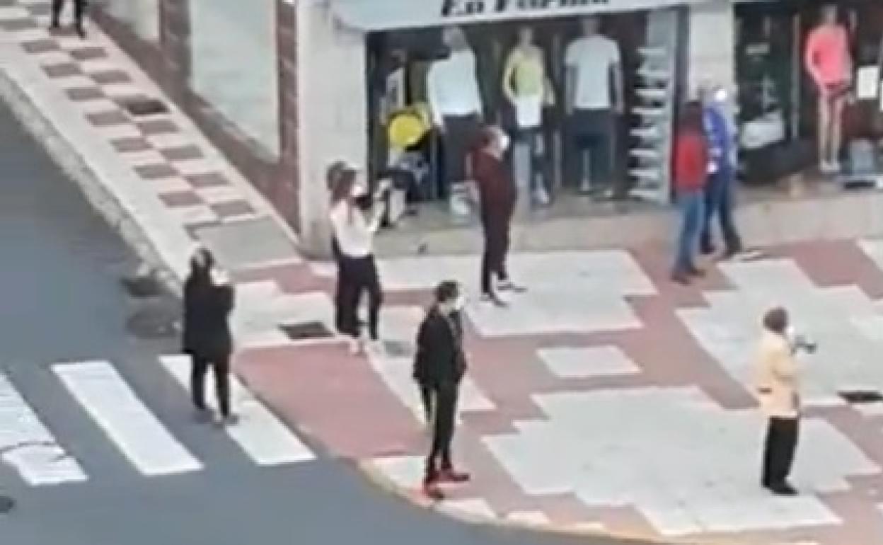 Captura del vídeo colgado en las redes sociales por Fernando Pablos. 