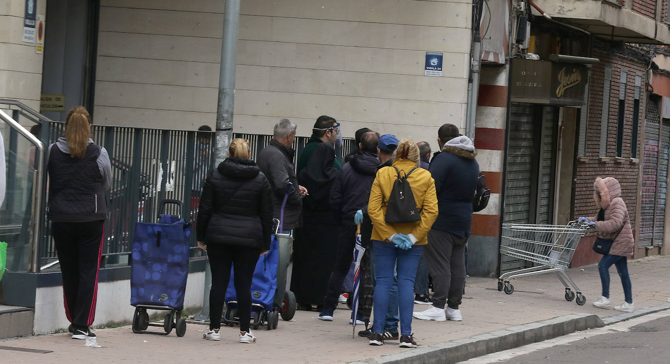 Fotos: Reparto de alimentos de Cruz Roja en Valladolid