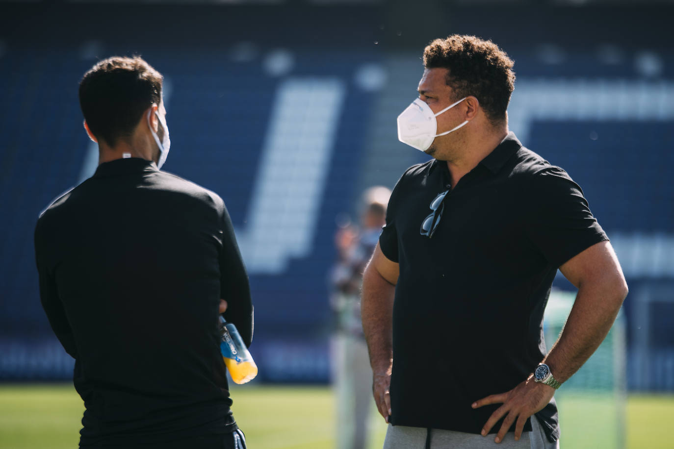 Fotos: El presidente del Real Valladolid, Ronaldo Nazario, acude al entrenamiento en el Zorrilla