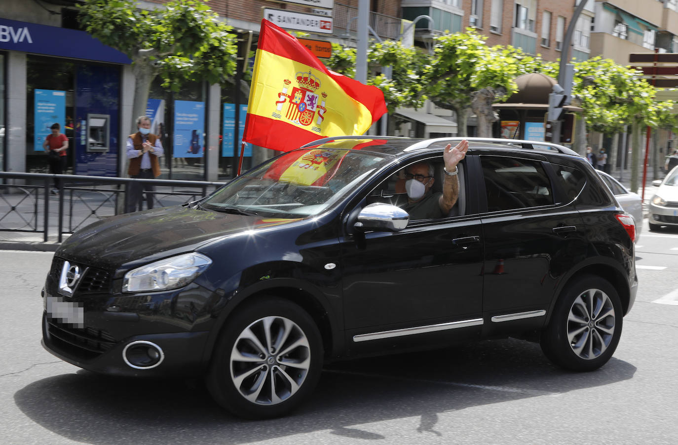 La caravana de Vox toma Palencia. 