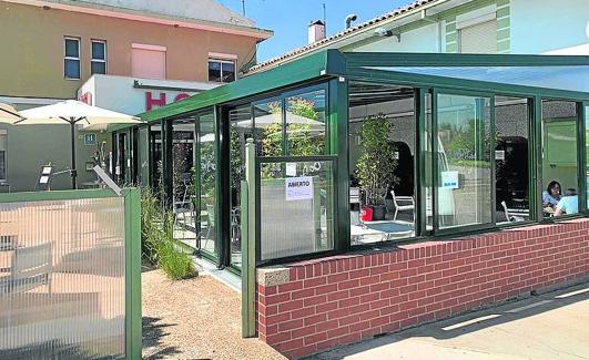 Terraza en Mayorga, zona que pasó a fase 1 el pasado 11 de mayo.