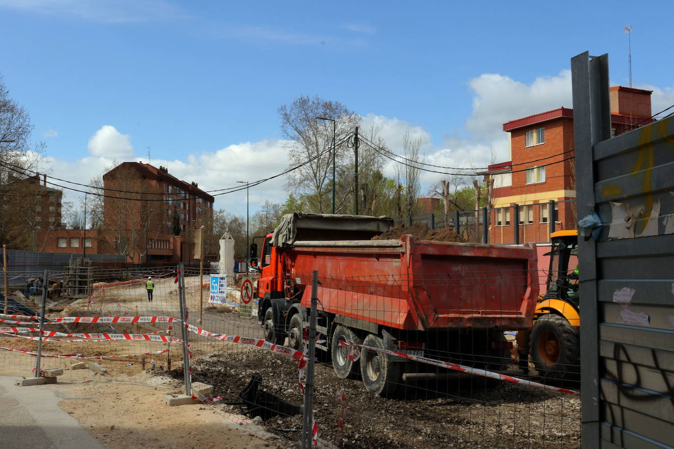 Cortadas al tráfico por obras varias calles en la zona sur de Valladolid