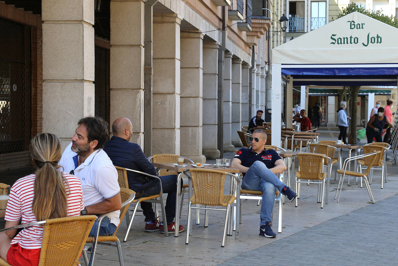 Palencia roza la imagen de normalidad en las calles. 