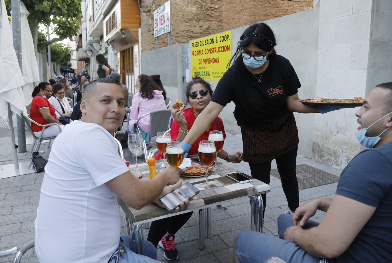 El parque del Salón de Palencia vuelve a llenarse por las tardes. 