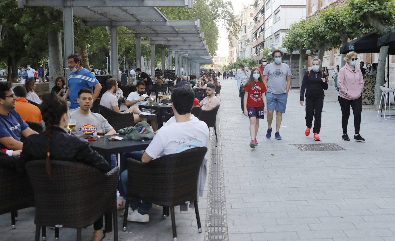 El parque del Salón de Palencia vuelve a llenarse por las tardes. 