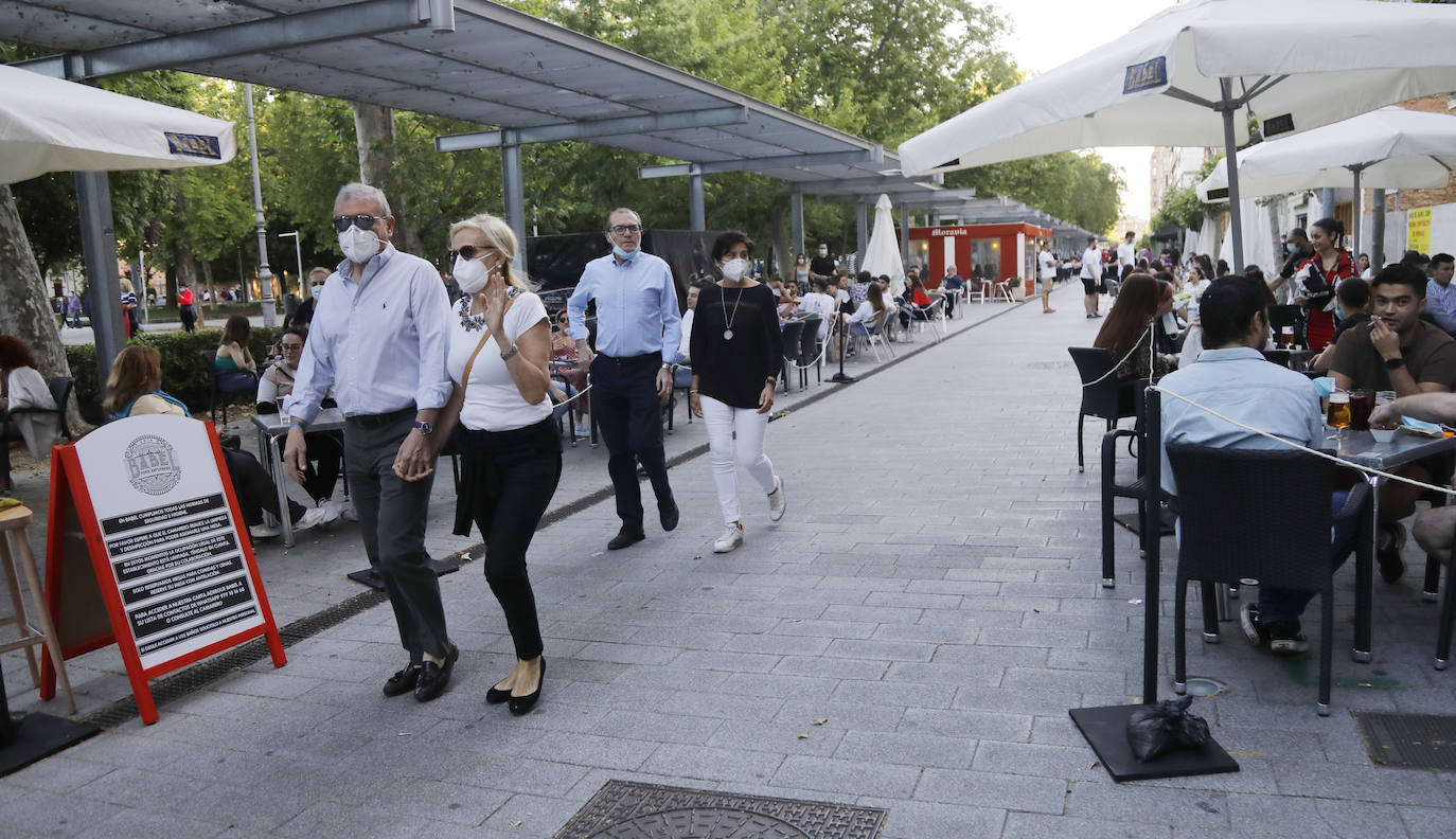 El parque del Salón de Palencia vuelve a llenarse por las tardes. 