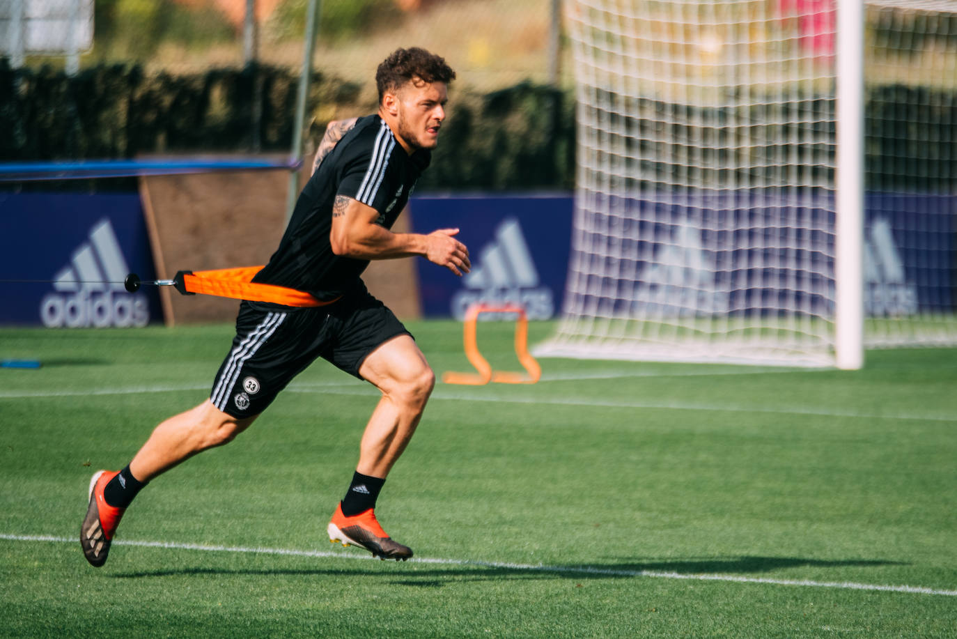 Los jugadores del Pucela siguen con su preparación para retomar la competición liguera. 