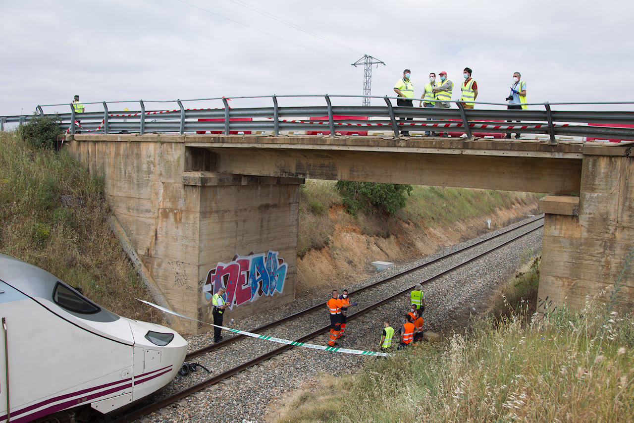 Lugar en el ocurrió el accidente por el que descarriló el Alvia en Zamora