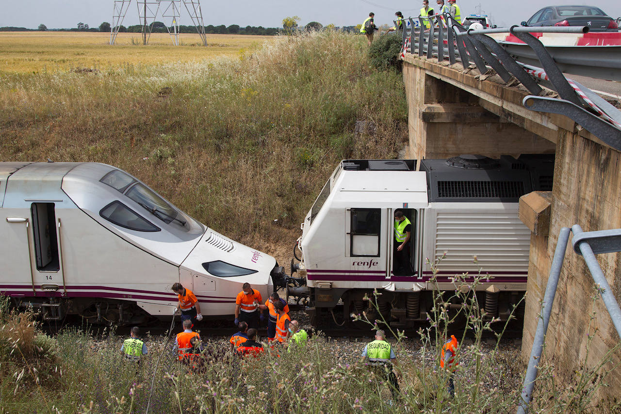 Lugar en el ocurrió el accidente por el que descarriló el Alvia en Zamora