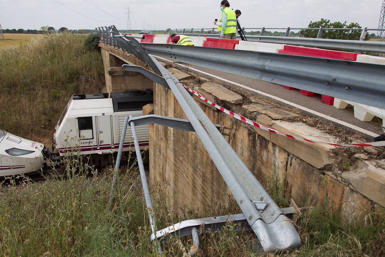 Lugar en el ocurrió el accidente por el que descarriló el Alvia en Zamora