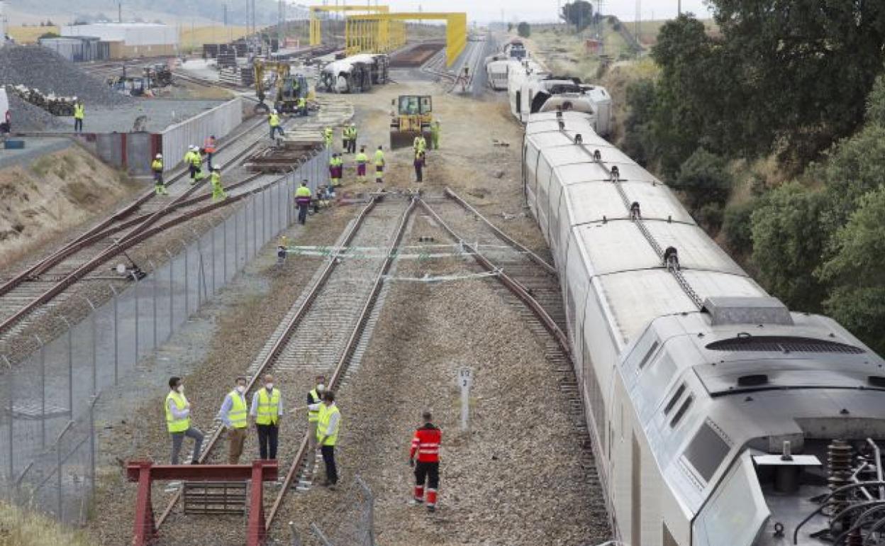 Lugar en el que ocurrió el accidente en La Hiniesta, en la provincia de Zamora. 