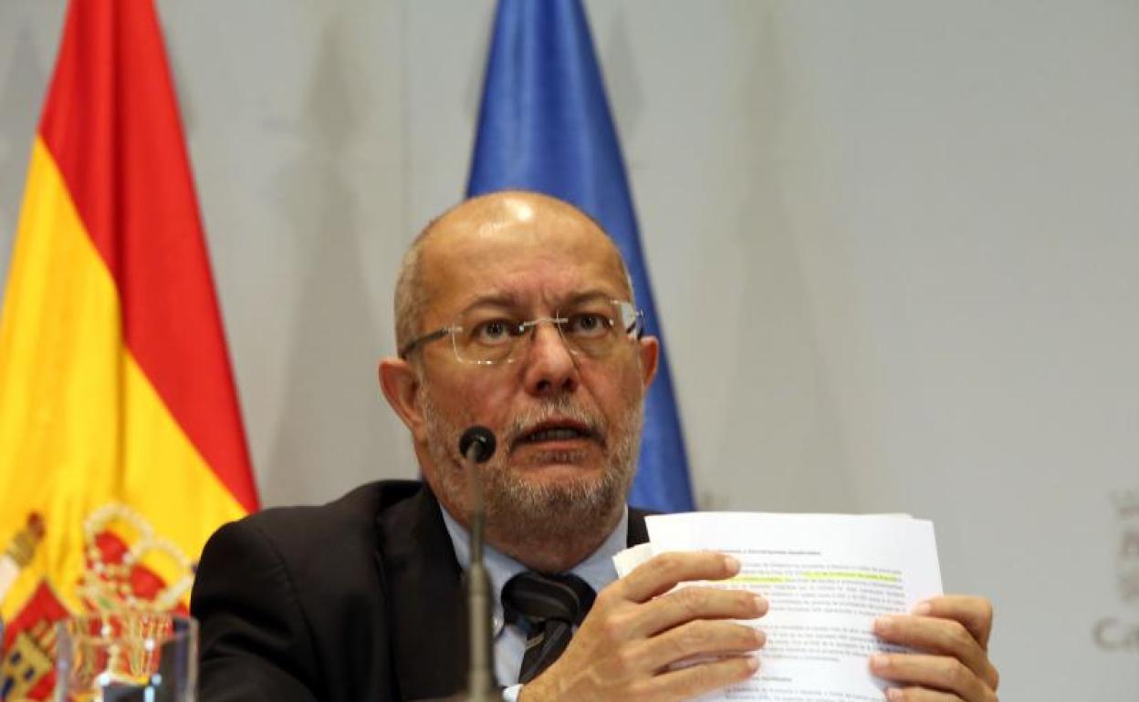 Francisco Igea, en la rueda de prensa posterior al Consejo de Gobierno.