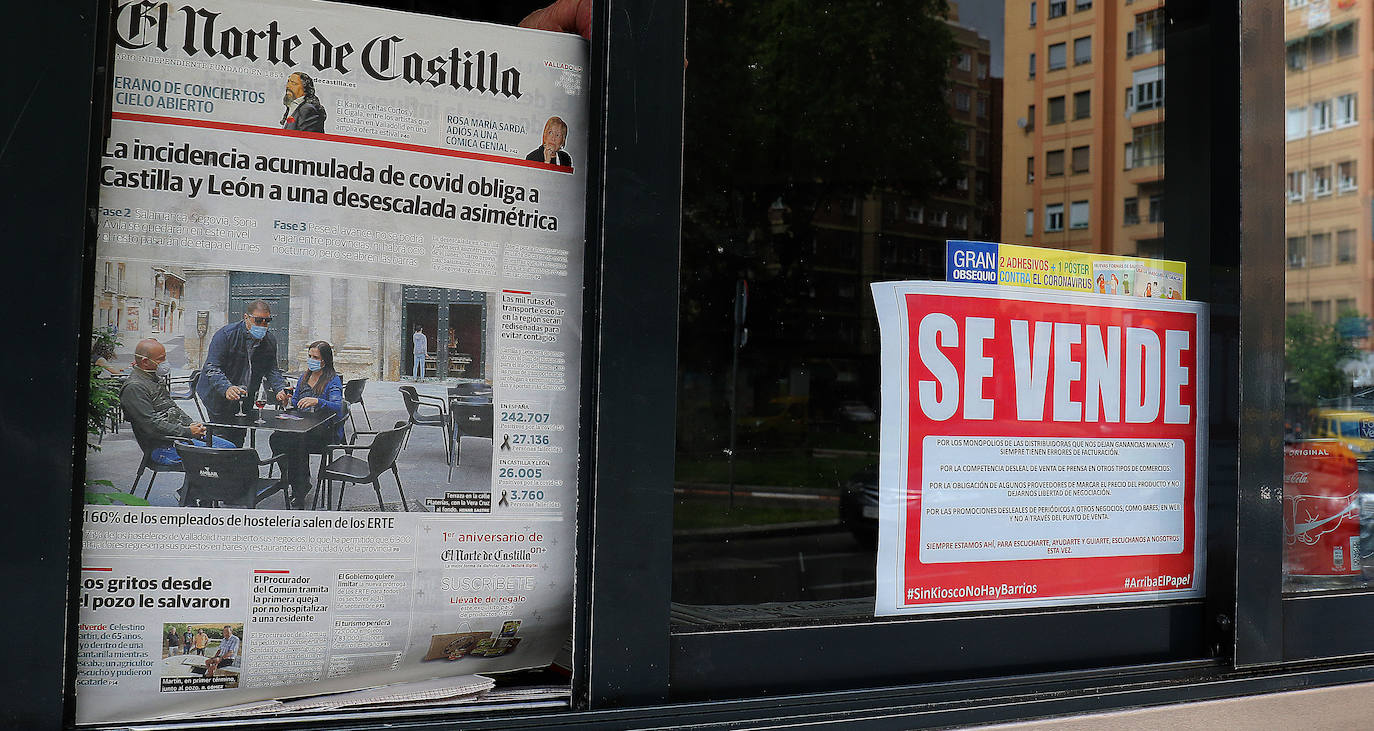 Fotos: Los quioscos de Valladolid cuelgan el cartel de &#039;Se vende&#039;