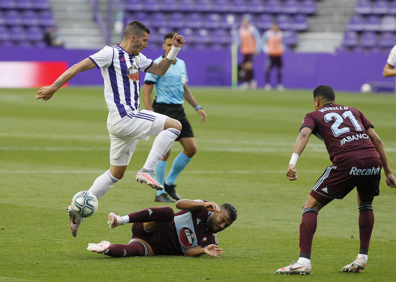 El portero detuvo un penalti a Iago Aspas en el minuto 70 en un partido de dominio local en la primera parte y visitante tras el descanso